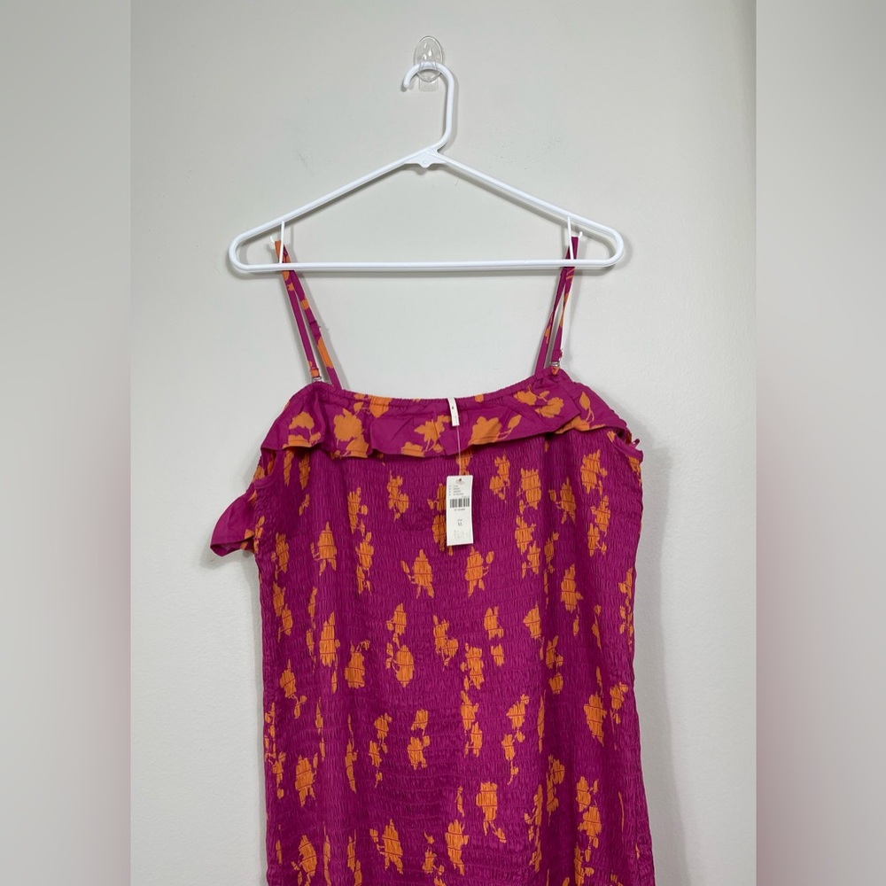 CELANDINE OFF-THE-SHOULDER SMOCKED
MIDI DRESS, Size XL NWT - Picture 4 of 15